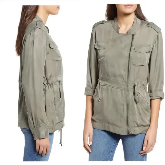 Rails Miles Utility Jacket Sage Green Size Medium - Picture 3 of 9